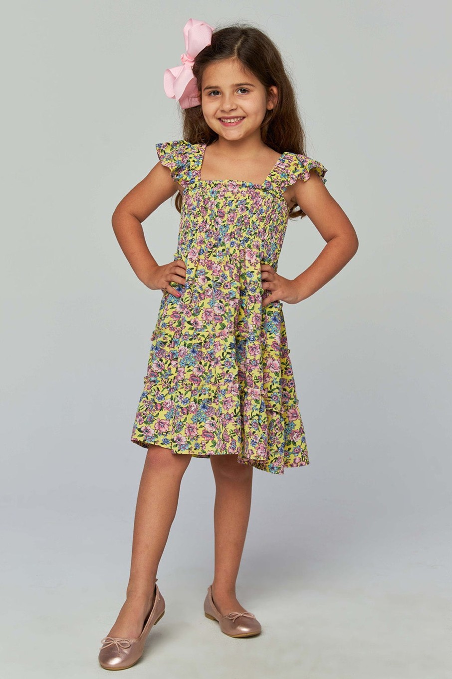 Family BuddyLove Clothing Label | Buddylove Nori Girl'S Dress - Marigold