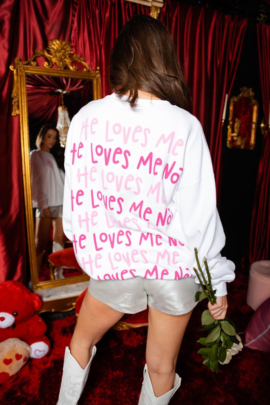 Tops BuddyLove Clothing Label | Buddylove Devon Graphic Sweatshirt - He Loves Me