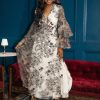 Dresses BuddyLove Clothing Label | Buddylove Colette Long Sleeve Maxi Dress - Flamenco