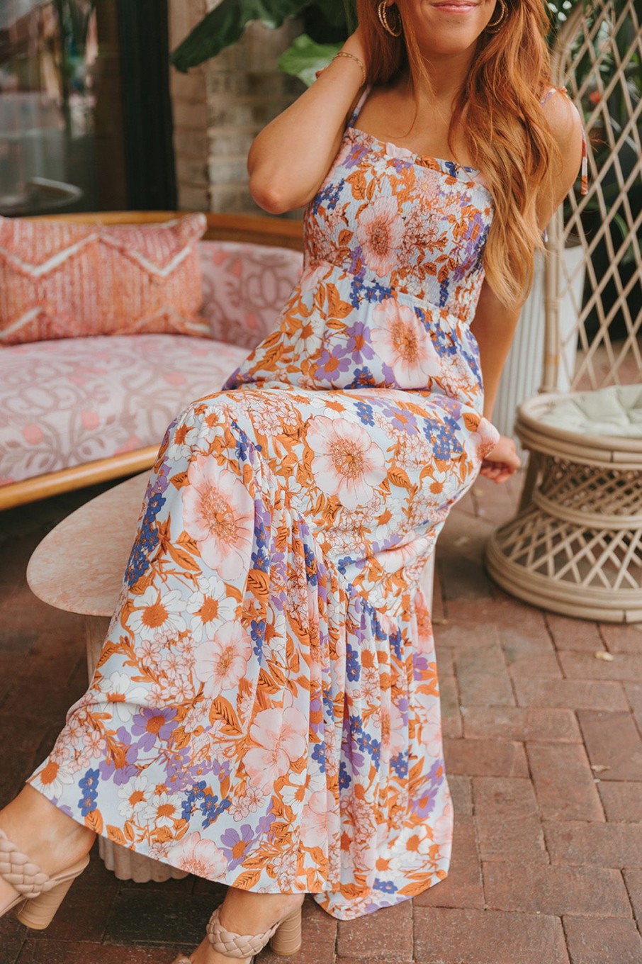 Dresses BuddyLove Clothing Label | Buddylove Kendra Tie Shoulder Maxi Dress - Hippie Hollow