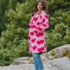 Outerwear BuddyLove Clothing Label | Buddylove Zoey Oversized Faux Fur Coat - Blossom