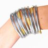 Accessories BuDha Girl | Budha Girl All Weather Medium Bangles - Silver