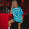 Tops BuddyLove Clothing Label | Buddylove Cloud Tie-Dye Oversized Graphic Tee - Hangover Club