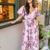 Dresses BuddyLove Clothing Label | Buddylove Sydney Puff Sleeve Maxi Dress - Bashful