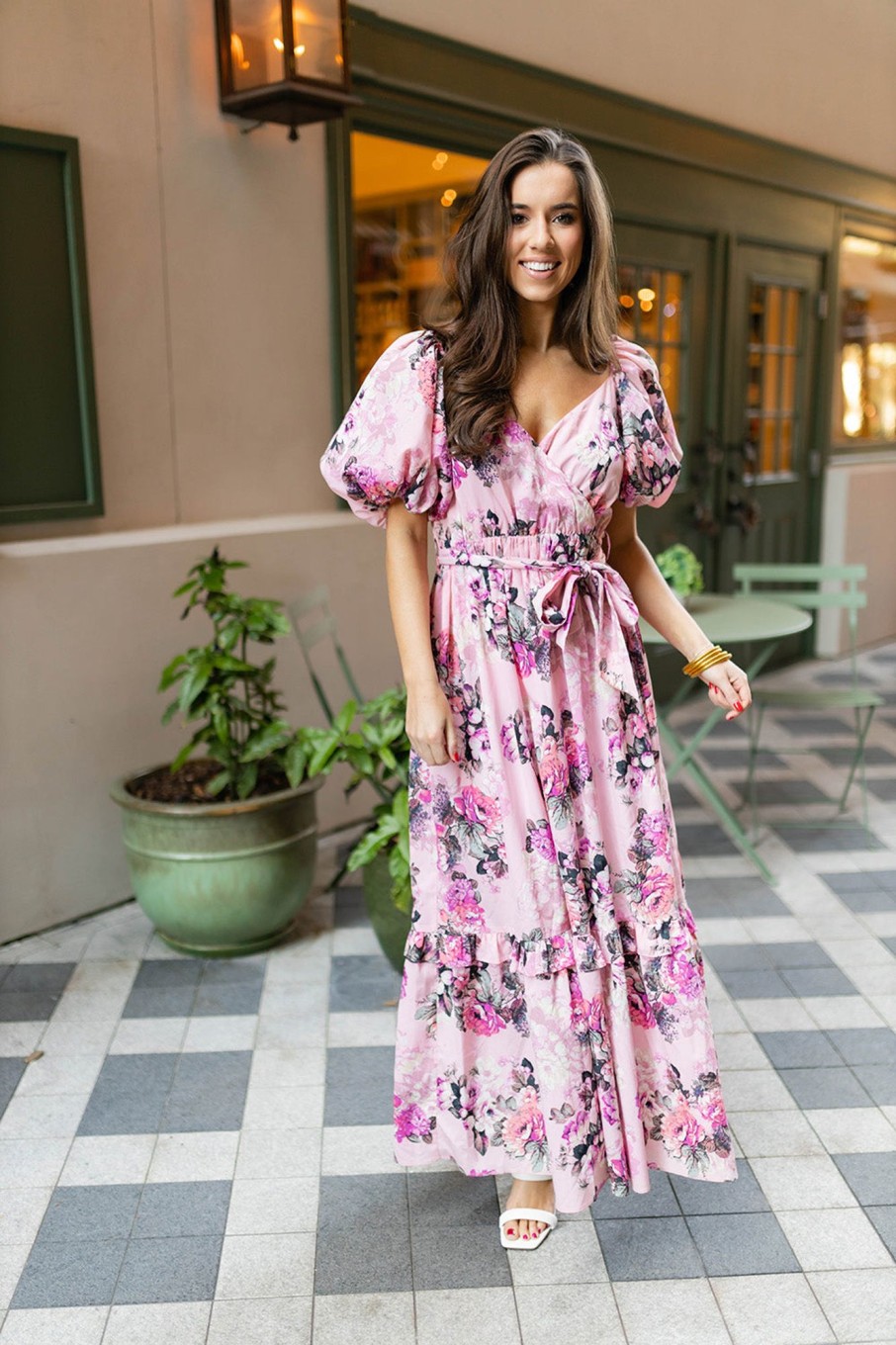 Dresses BuddyLove Clothing Label | Buddylove Sydney Puff Sleeve Maxi Dress - Bashful