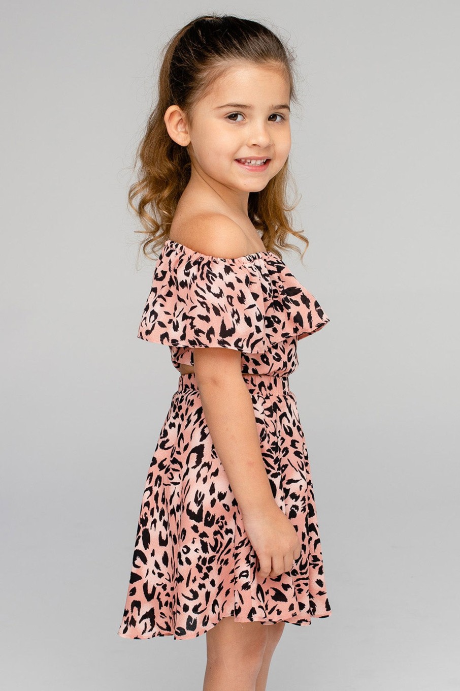 Family BuddyLove Clothing Label | Buddylove Ainsley Girl'S Top And Skirt Set - Kitty