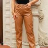 Bottoms BuddyLove Clothing Label | Buddylove Gomez Vegan Leather Pants - Camel