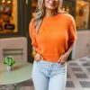 Tops BuddyLove Clothing Label | Buddylove Macy Crop Sweater - Mango