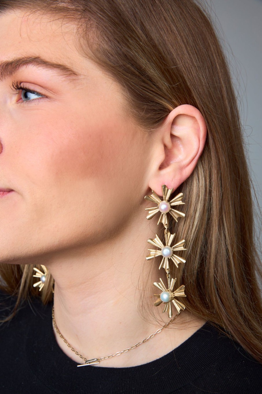 Accessories Ever Alice | Alli Statement Earrings - Pearl