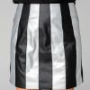 Bottoms BuddyLove Clothing Label | Buddylove Janelle Vegan Leather Skirt - Black/Silver