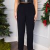 Blazers And Sets BuddyLove Clothing Label | Buddylove Waldorf High-Waisted Pants - Obsidian