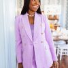 Blazers And Sets BuddyLove Clothing Label | Buddylove Tucker Tweed Blazer - Lavender