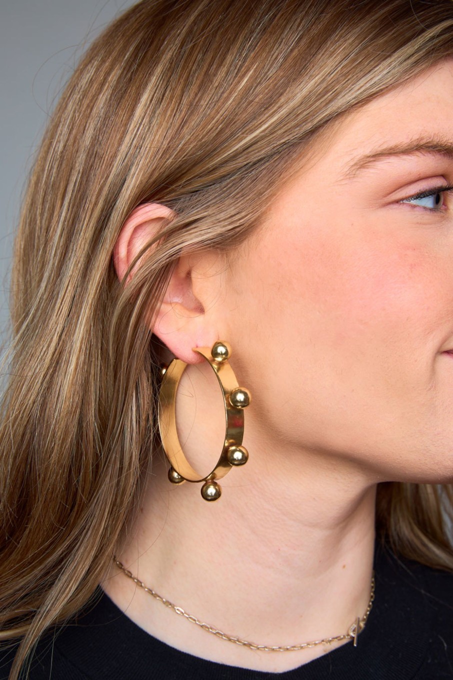 Accessories Ever Alice | Jamie Large Hoop Earrings - Gold