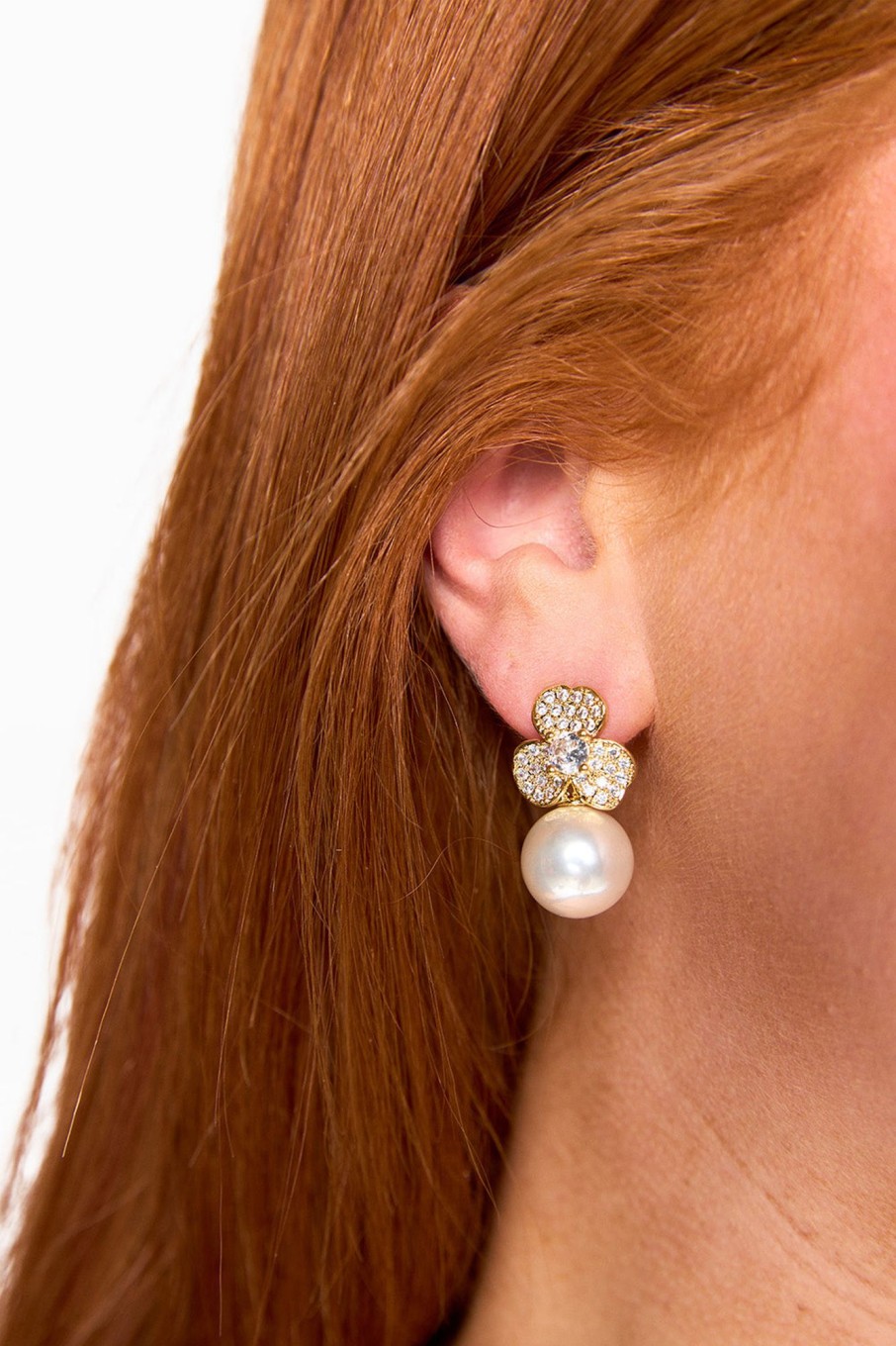 Accessories Gemelli | Pearl Flower Earrings - Gold