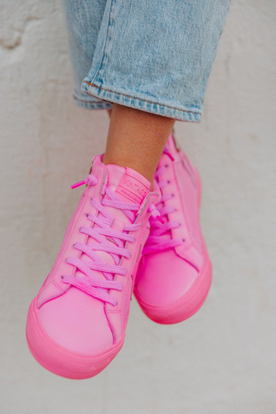 Accessories Vintage Havana | Serious High Top Sneakers - Pink