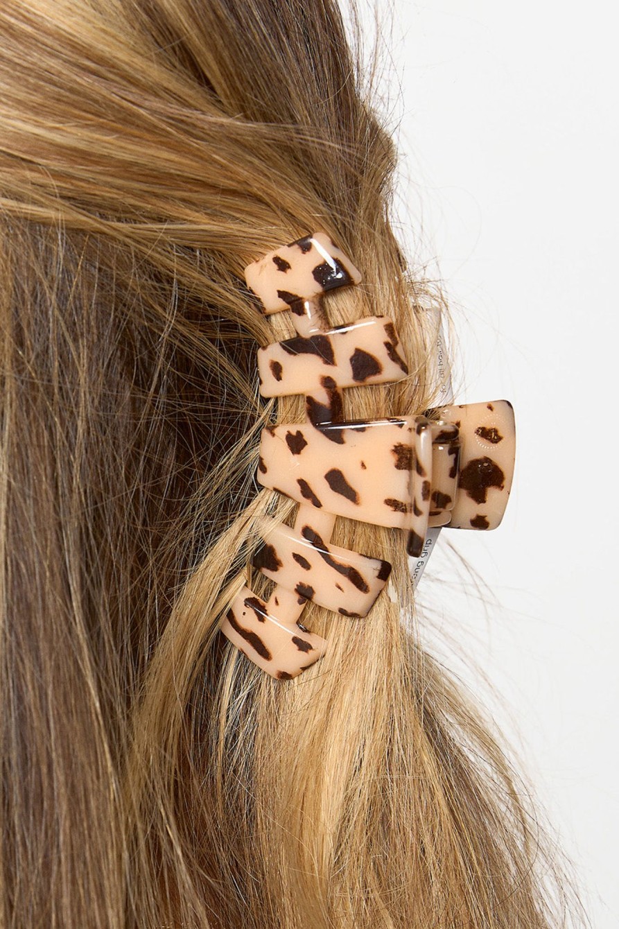 Accessories Teleties | Teleties Medium Hair Clip - Blonde Tortoise