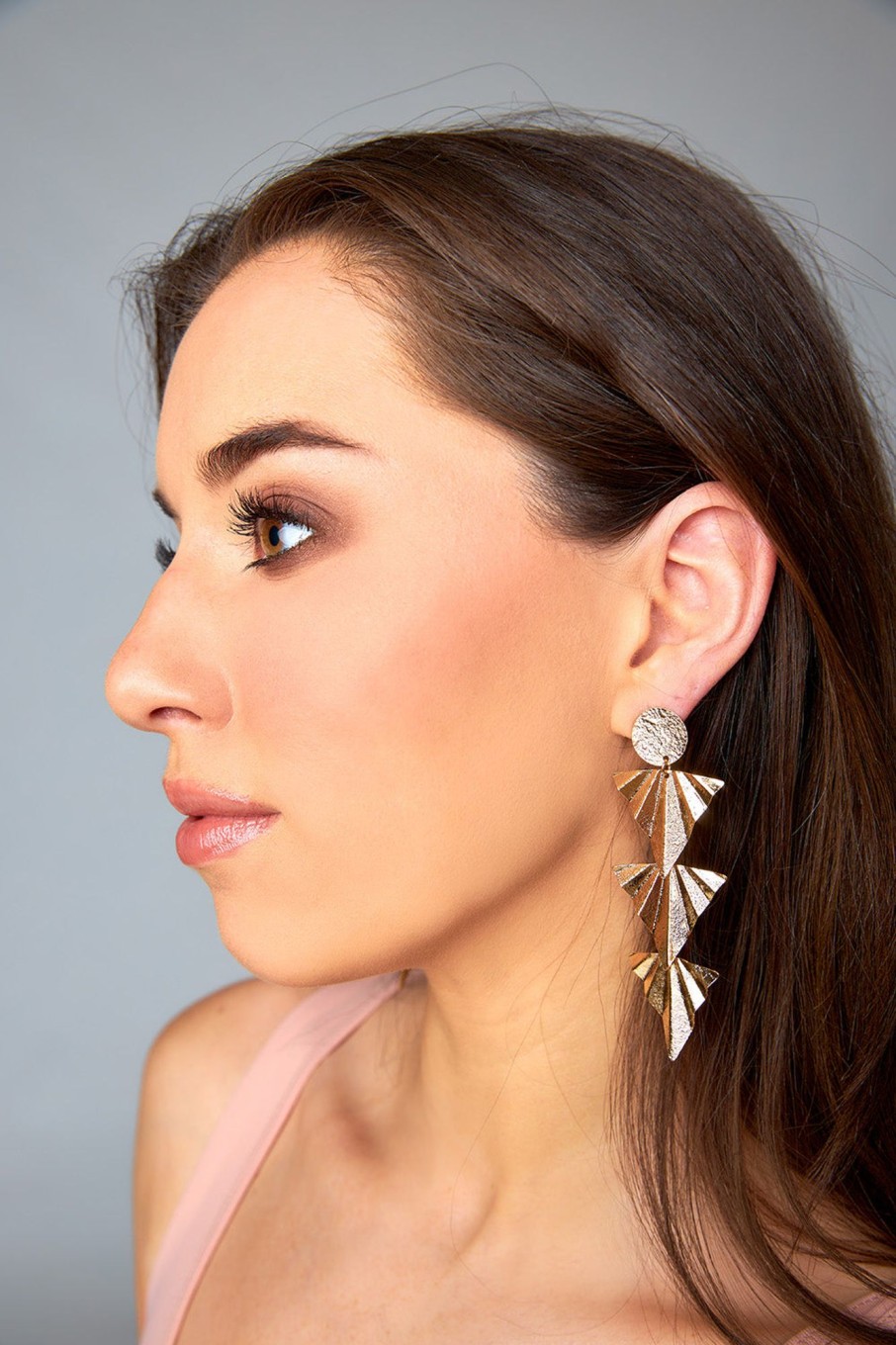 Accessories Treasure Jewels | Triple Foil Earrings - Gold