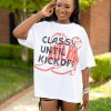 Tops BuddyLove Clothing Label | Buddylove Marshall Oversized Graphic Tee - Classy Red