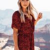 Dresses BuddyLove Clothing Label | Buddylove Trixy Ruffled Mini Dress - Heat