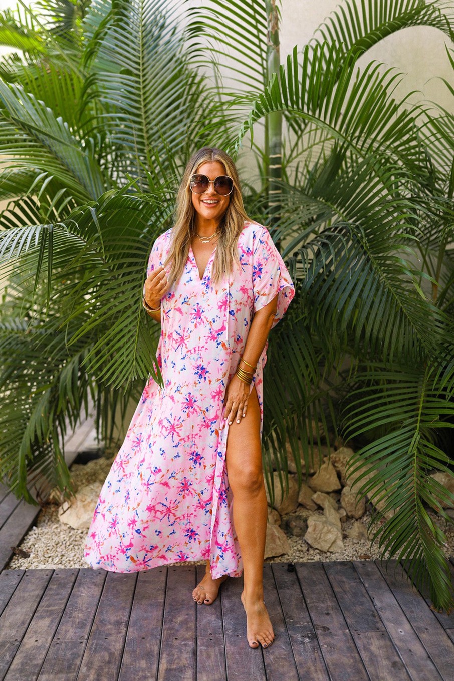 Dresses BuddyLove Clothing Label | Buddylove Miller Caftan Maxi Dress - Free Spirit