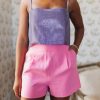 Bottoms BuddyLove Clothing Label | Buddylove Renzo High-Waisted Shorts - Pink