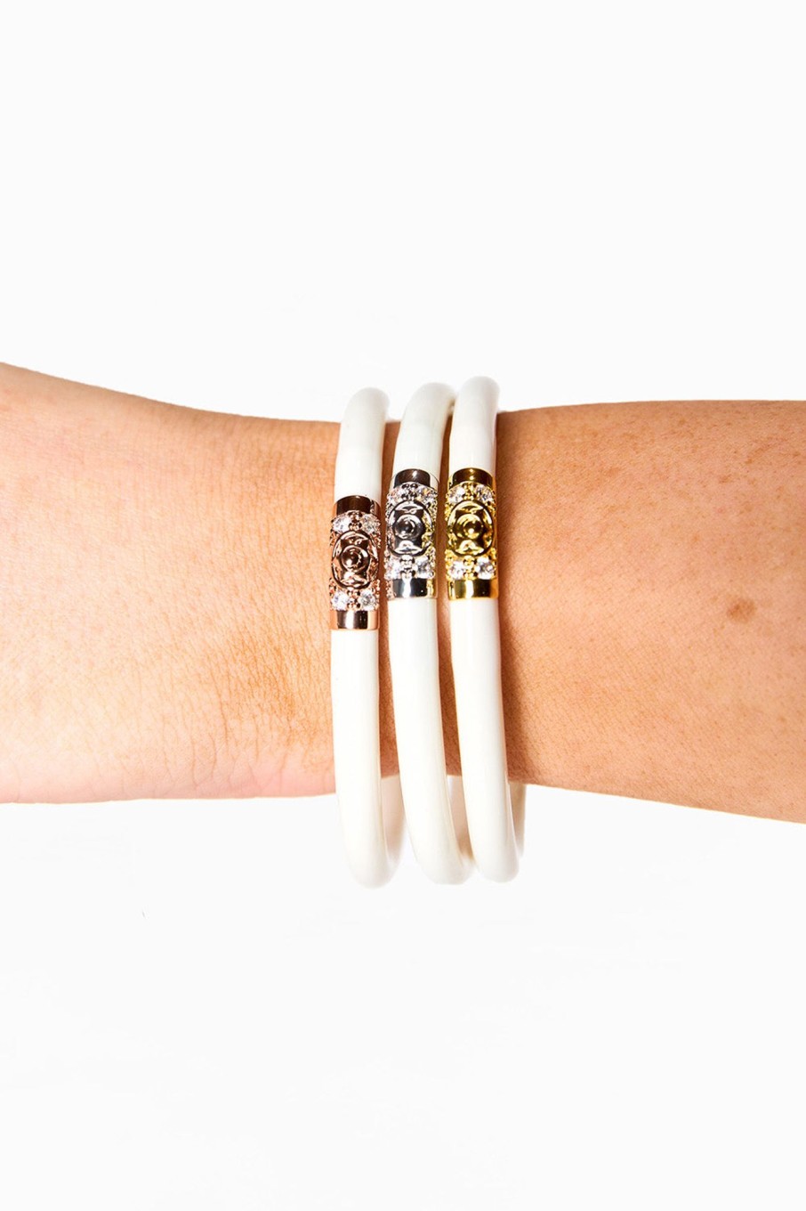 Accessories BuDha Girl | Budha Girl Three Kings Bangles - Ivory