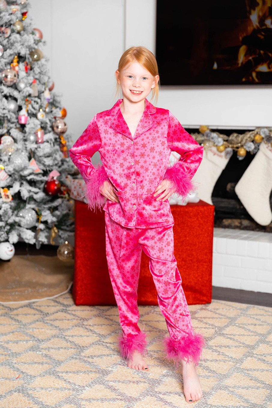 Family BuddyLove Clothing Label | Buddylove Mini Danica Loungewear - Frostbite