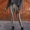 Bottoms BuddyLove Clothing Label | Buddylove Mila Patent Vegan Leather Legging - Black Snake