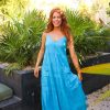 Dresses BuddyLove Clothing Label | Buddylove Jaxon Tiered Maxi Dress - Ocean