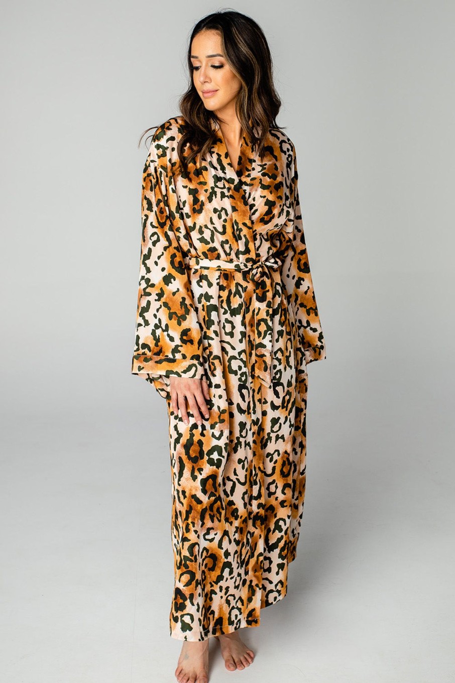 Pajamas BuddyLove Clothing Label | Buddylove Romee Long Robe - Lioness