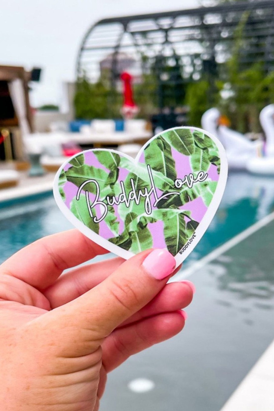 Accessories BuddyLove Clothing Label | Buddylove Hearts Of Palm Sticker