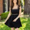 Dresses BuddyLove Clothing Label | Buddylove Adams Laced Mini Dress - Black