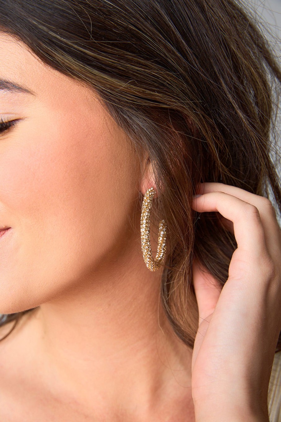 Accessories Kinsey Designs | Riley Hoop Earrings - Gold