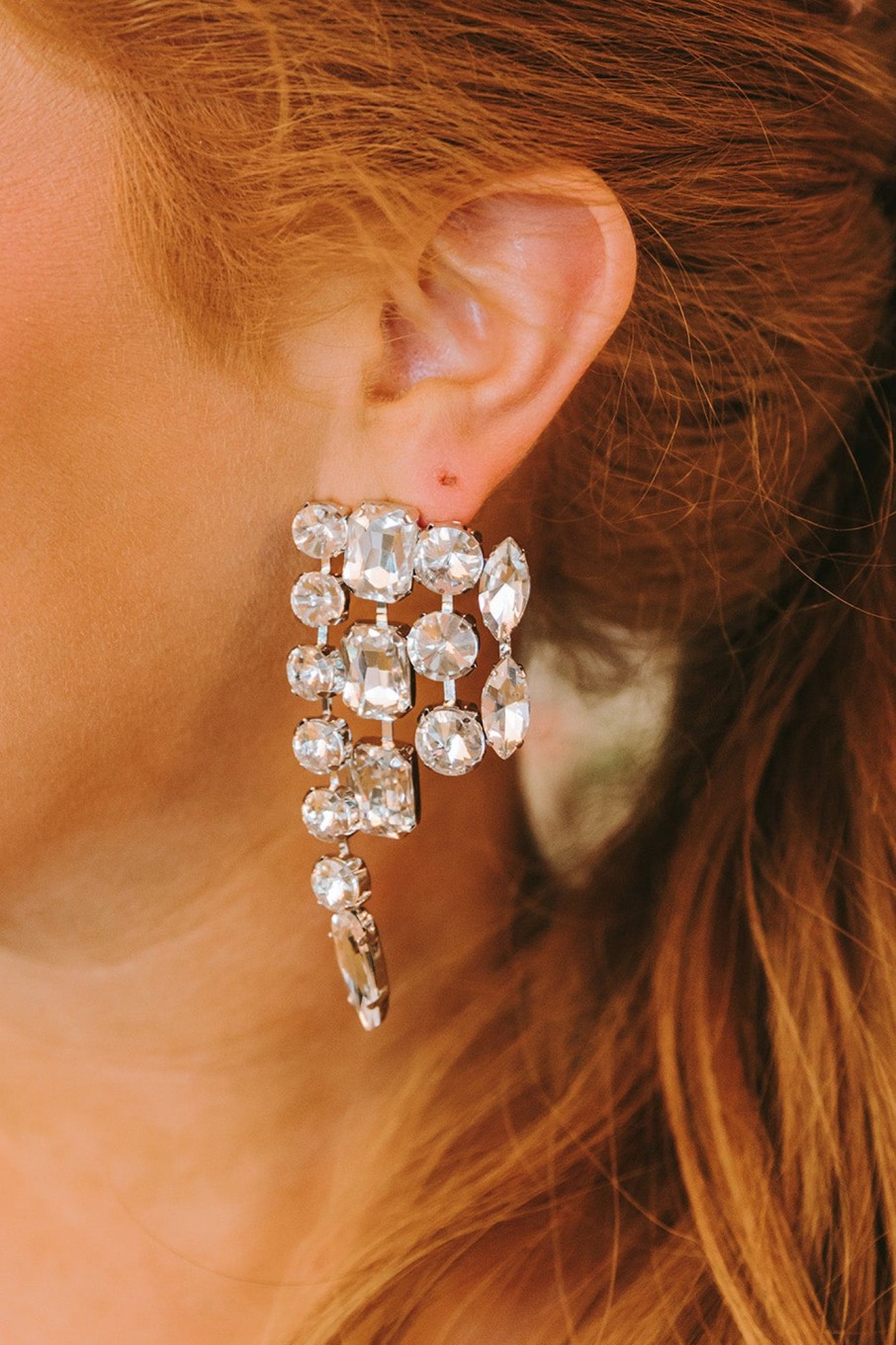 Accessories Treasure Jewels | Jeweled Statement Earrings - Silver