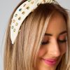 Accessories Sandy Pearls | Charlotte Studded Headband - Cream