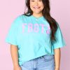 Tops BuddyLove Clothing Label | Fbgtx Graphic Tee - Chalky Mint