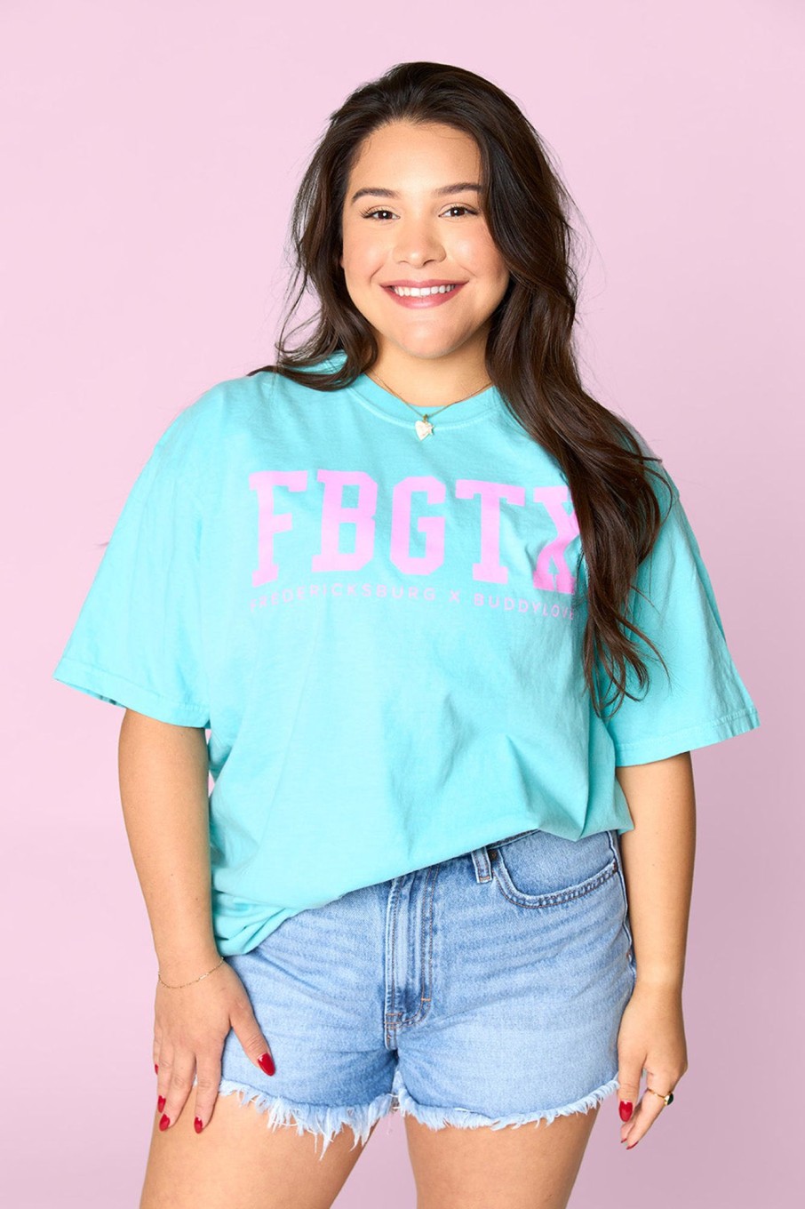 Tops BuddyLove Clothing Label | Fbgtx Graphic Tee - Chalky Mint