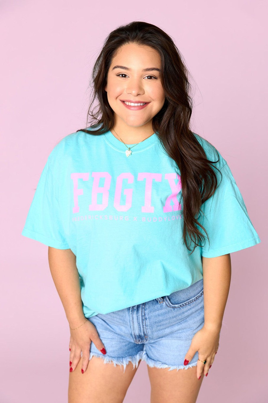 Tops BuddyLove Clothing Label | Fbgtx Graphic Tee - Chalky Mint