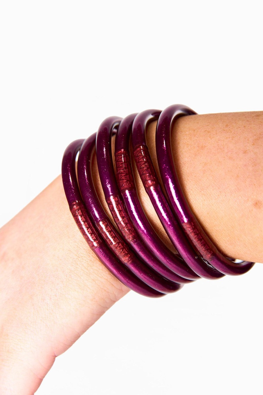 Accessories BuDha Girl | Budha Girl All Weather Bangles - Amethyst