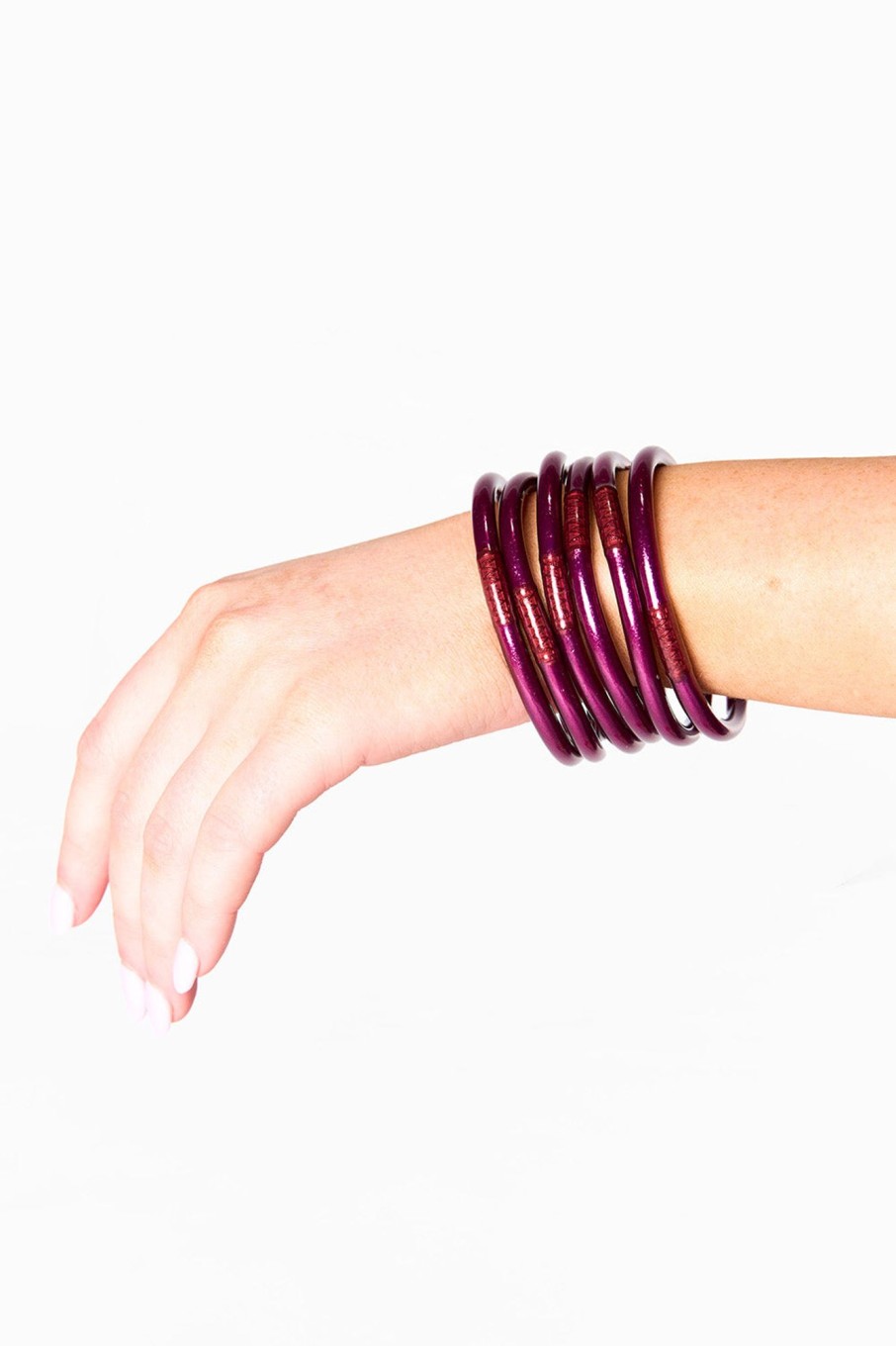 Accessories BuDha Girl | Budha Girl All Weather Bangles - Amethyst