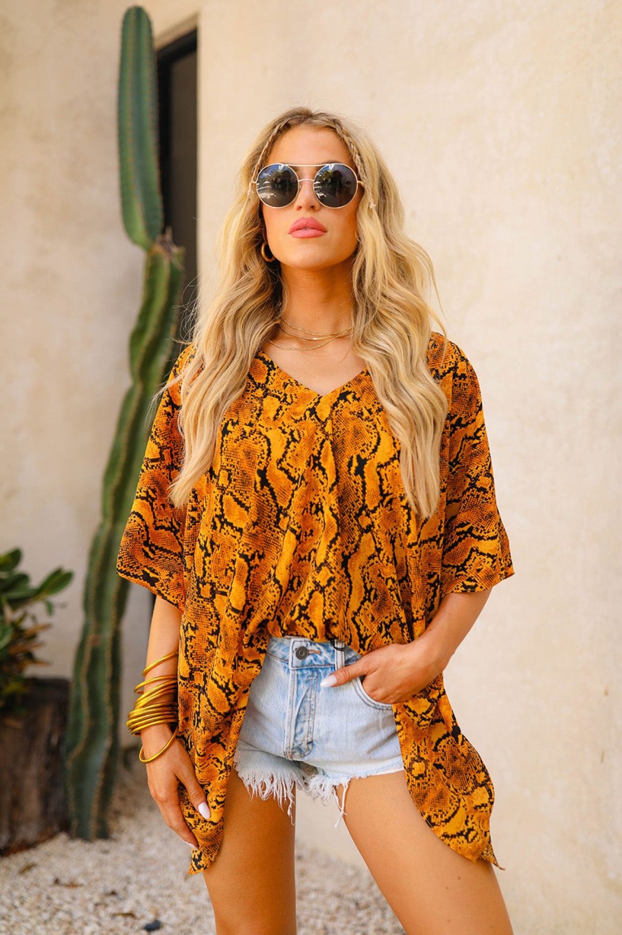 Tops BuddyLove Clothing Label | Buddylove North Tunic - Snake Charmer