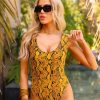 Swim BuddyLove Clothing Label | Buddylove Bondi One-Piece Swimsuit - Snake Charmer