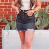 Bottoms BuddyLove Clothing Label | Buddylove Sharon Distressed Denim Mini Skirt - Grey