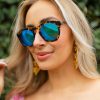 Accessories BuddyLove Clothing Label | Buddylove Val Acetate Framed Sunglasses - Blue