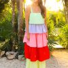 Dresses BuddyLove Clothing Label | Buddylove Agnus Tiered Maxi Dress - Mystic