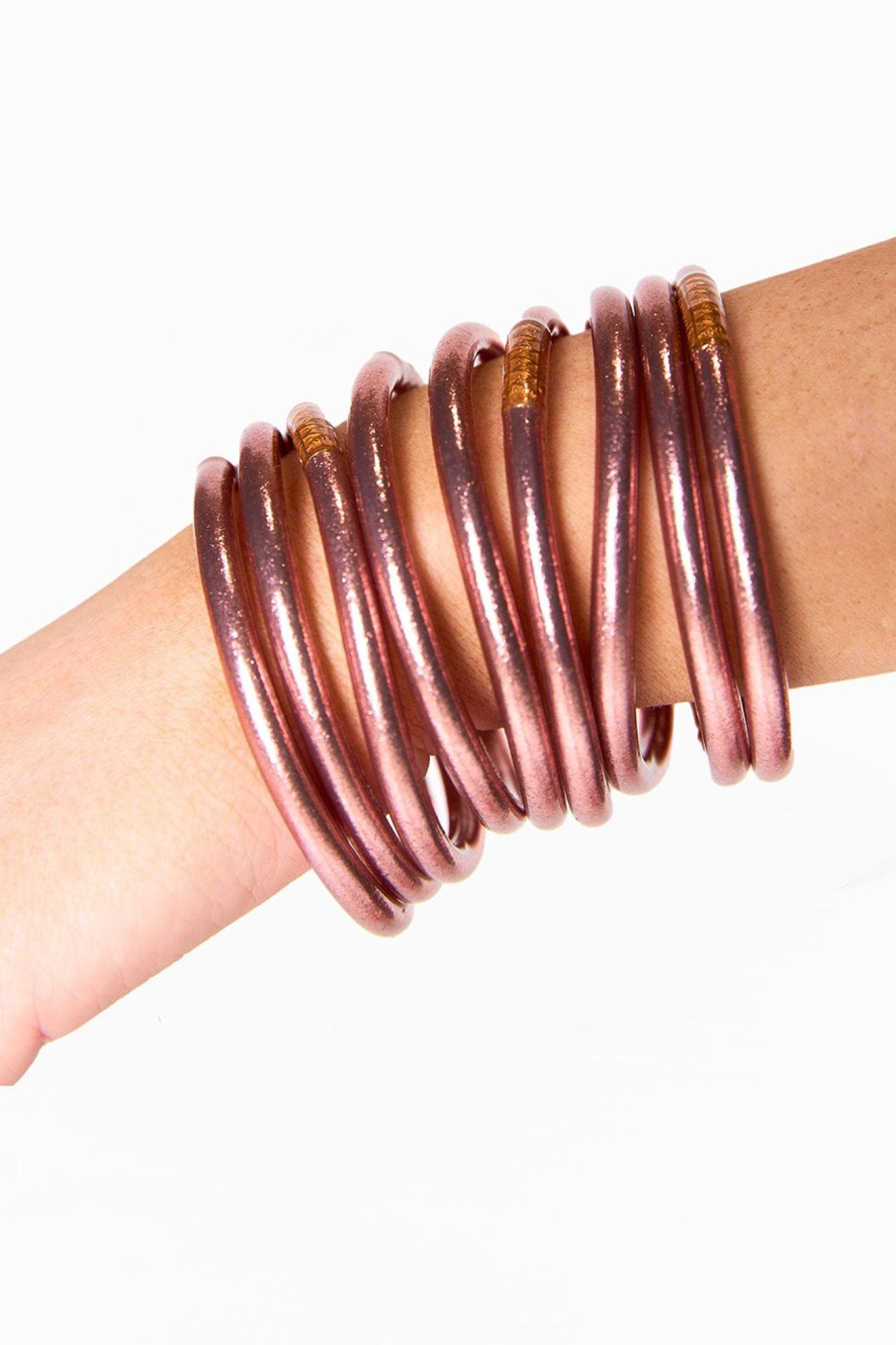 Accessories BuDha Girl | Budha Girl All Weather Medium Bangles - Rose Gold