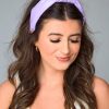 Accessories Bohemian Gemme | Olivia Patent Leather Headband - Lavender