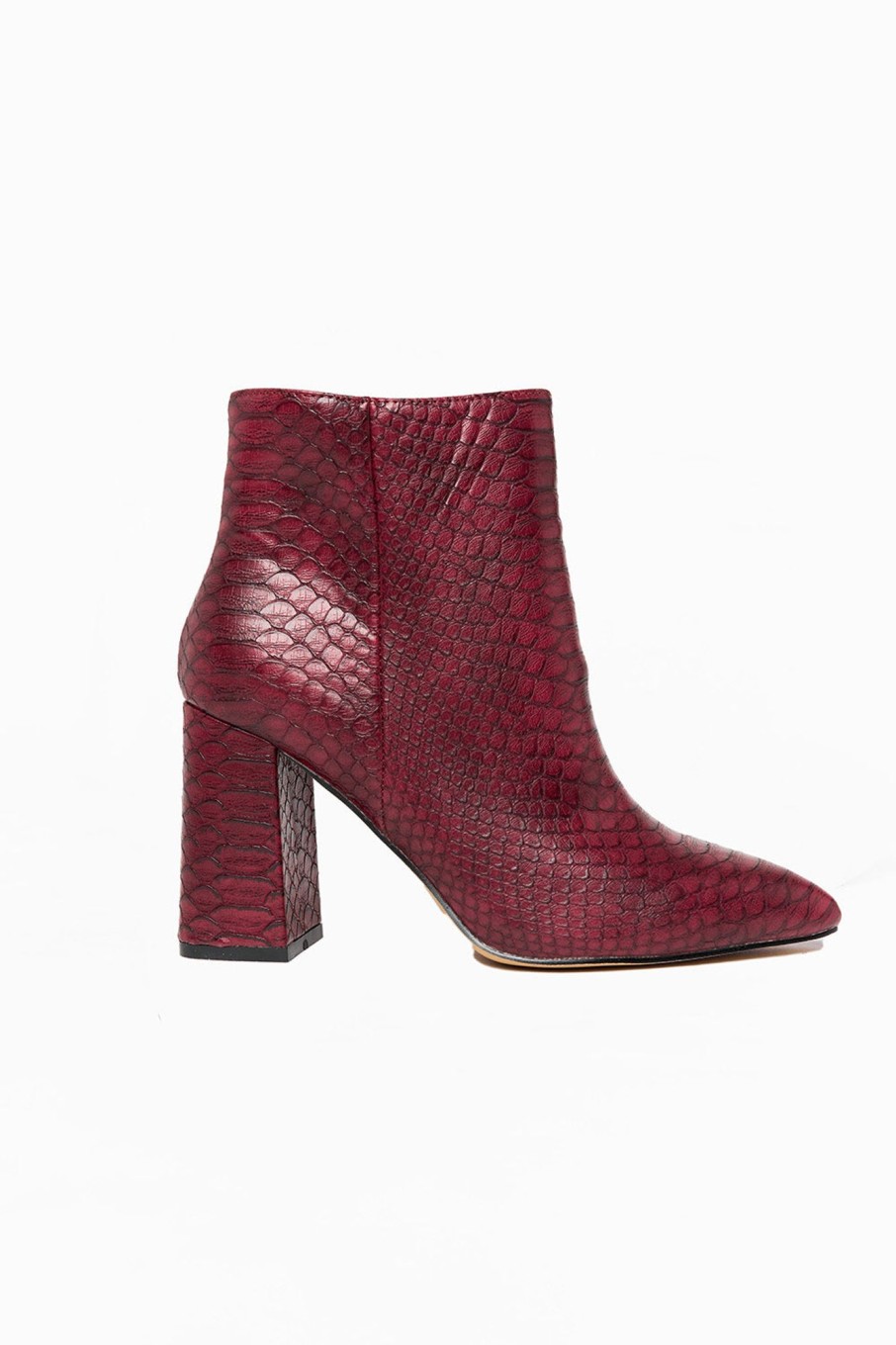 Accessories ShuShop | Veronica Booties - Wine Snake