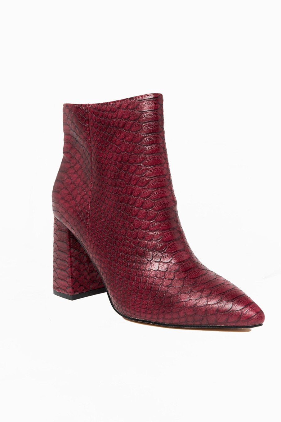 Accessories ShuShop | Veronica Booties - Wine Snake