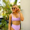 Swim BuddyLove Clothing Label | Buddylove Ora Scoop Neck High Waisted Bikini - Lavender